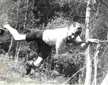 Wilie Curry patrol leader Kestrels setting a good example Photo by Mr Colin Mansfield