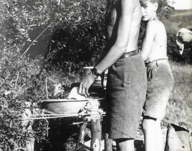 That's me ( Tony Potts now Kendal), doing the washing up, ? Photo by Mr Colin Mansfield