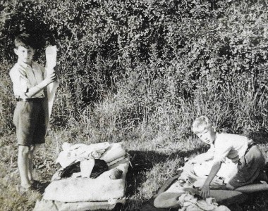 Davies Minor and Mizzen Major, laying out their bedding and kit prior to inspection from the visiting Sussex County commissioner. Photo by Mr Colin Mansfield