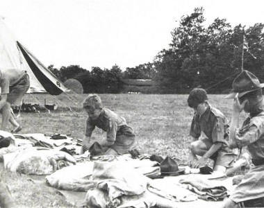 Preparing for the Commissioner's inspection Photo Mr Colin Mansfield
