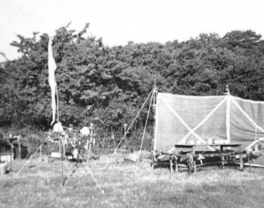 The camp staff dining room Photo Mr Colin Mansfield