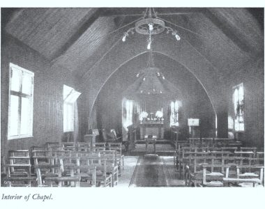 The chapel interior
